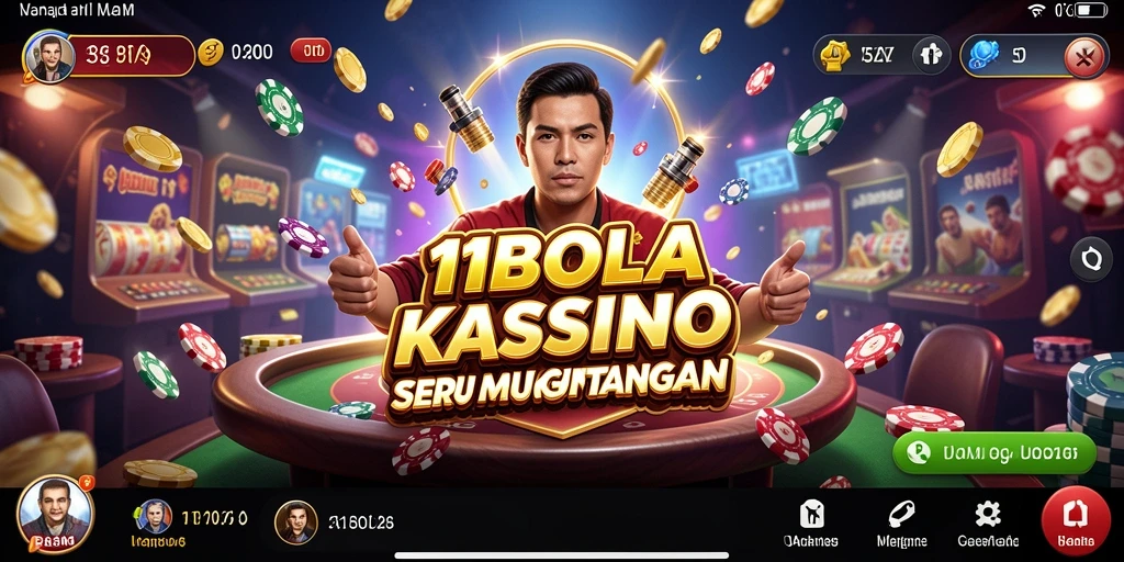 Tampilan gameplay kasino di aplikasi 11BOLA yang menegangkan.