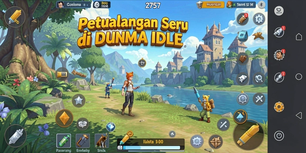 Screenshot utama menampilkan permainan Idle yang seru dan interaktif.