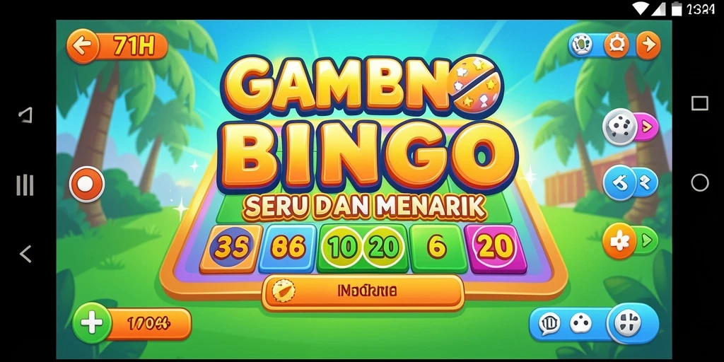 Screenshot gameplay 71H yang menggambarkan keseruan permainan Bingo.