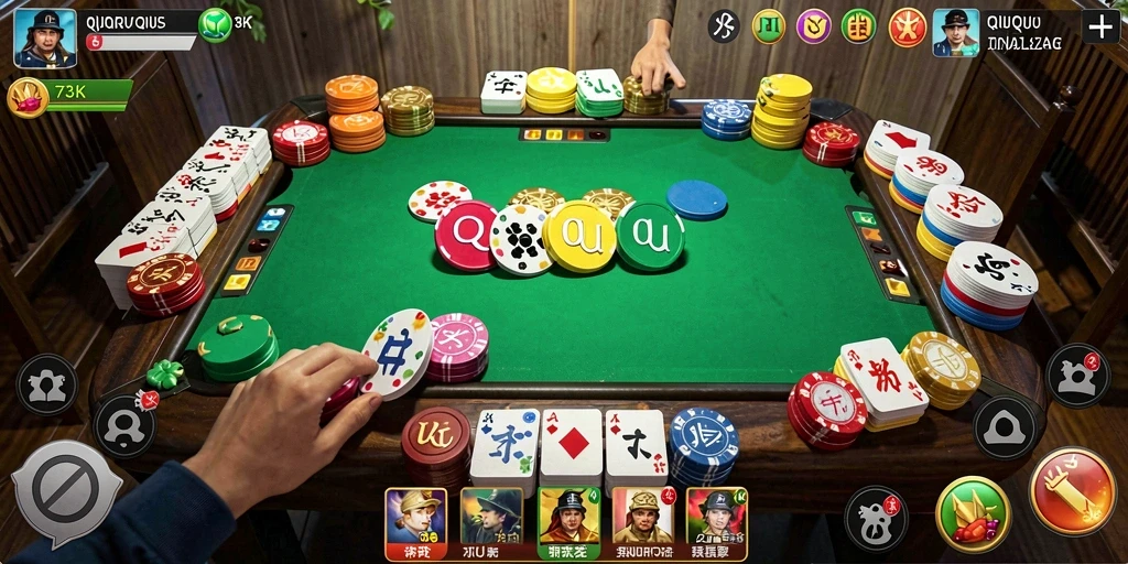 Screenshot gameplay QiuQiu yang seru di 73K.