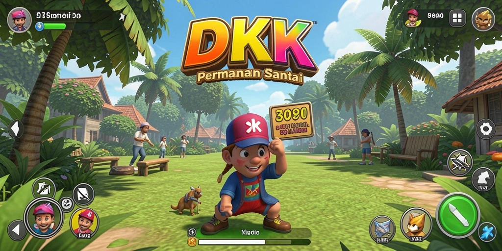 Screenshot utama DKK menampilkan aksi seru dalam gameplay Casual.