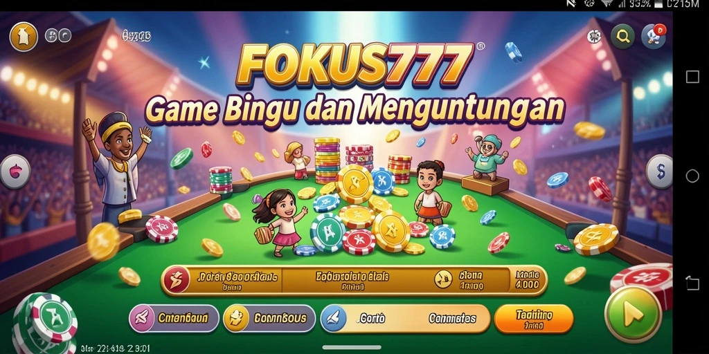 Tampilan menarik dari gameplay Bingo di FOKUS777.
