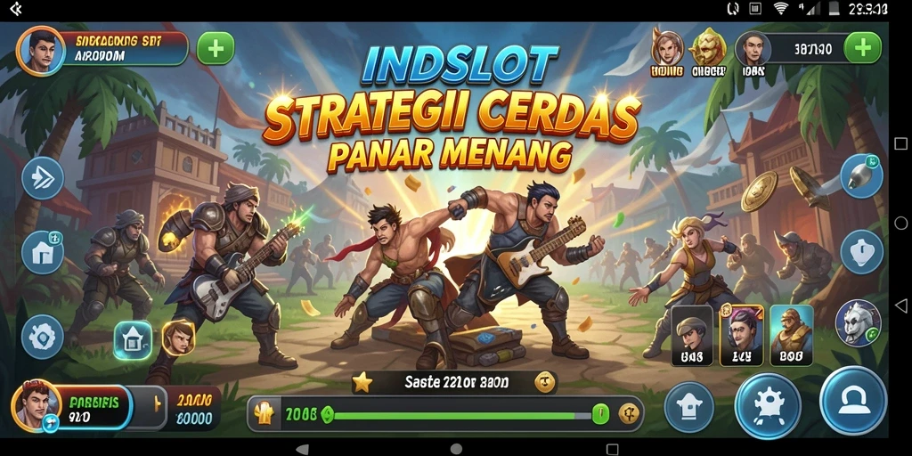 Screenshot INDSLOT menampilkan gameplay strategis yang seru.