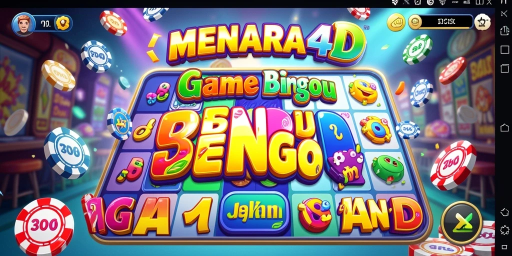 Tampilan gameplay seru dalam permainan Bingo di MENARA4D.