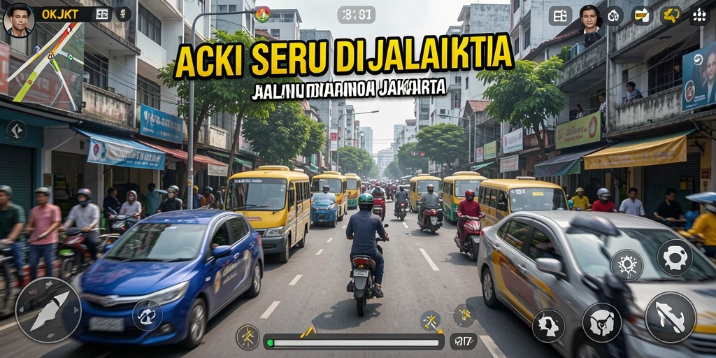 Gameplay seru di OKJKT dengan aksi mendebarkan.