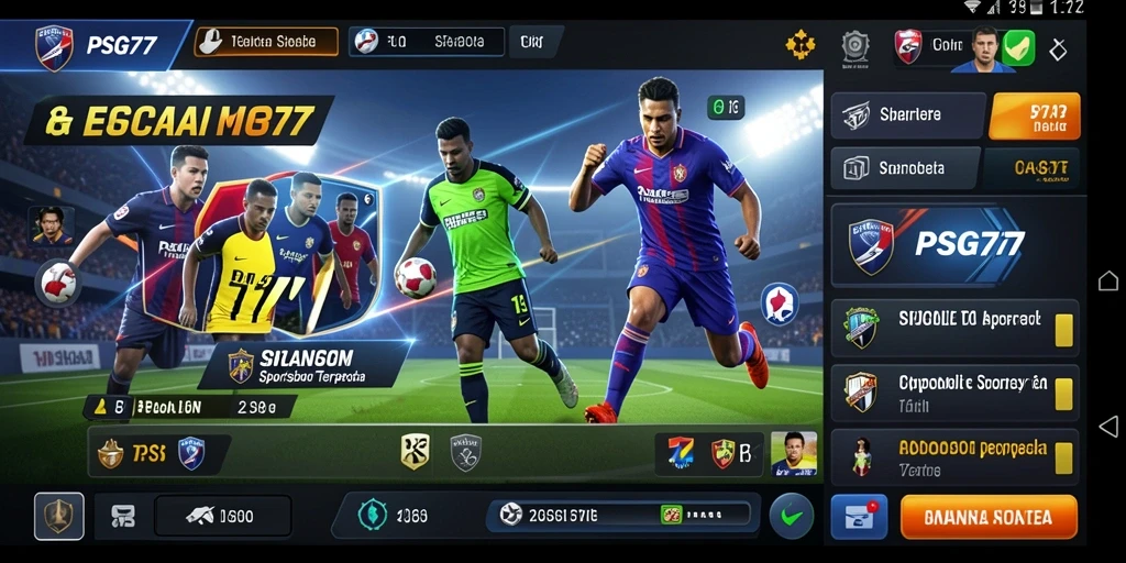 Tampilan screenshot PSG77 menampilkan antarmuka taruhan yang bersih dan informatif.