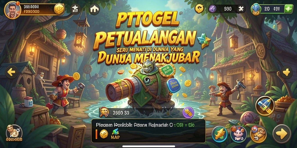 Screenshot utama PTTOGEL menampilkan aksi petualangan seru di dunia yang menakjubkan.