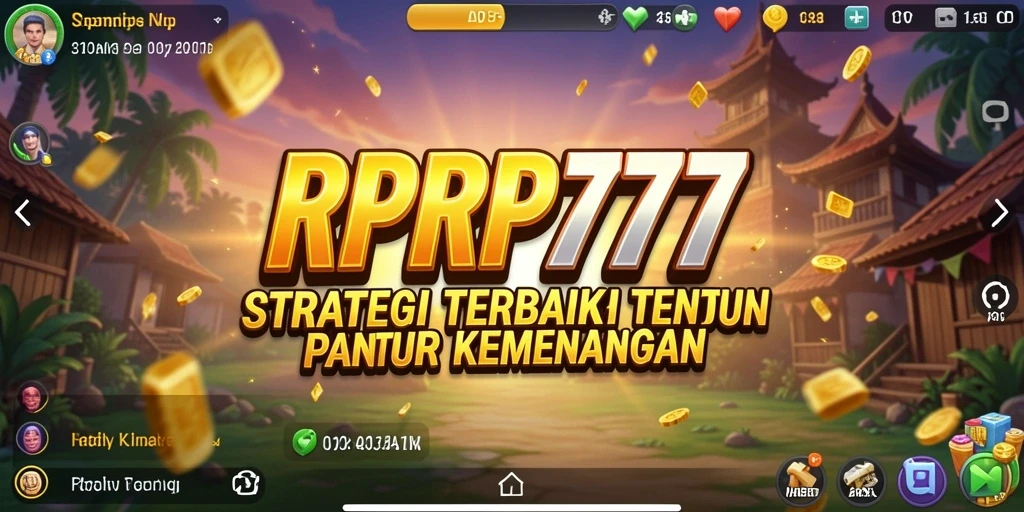 Screenshot utama menampilkan aksi strategis di RPRP777.