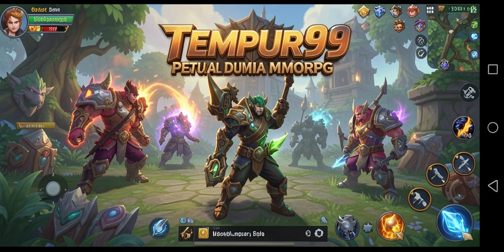 Tampilan gameplay TEMPUR99 yang menakjubkan dan penuh aksi.