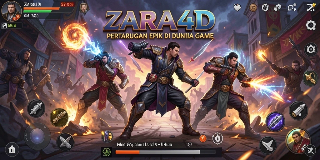 Gameplay ZARA4D dengan pertarungan seru dan karakter menarik.