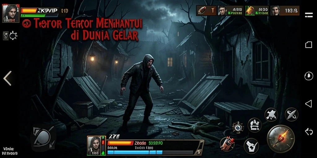 Gameplay menegangkan dengan monster menyeramkan di dalam ZK9VIP.