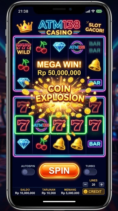 Tampilan utama aplikasi atm138 yang intuitif dan user-friendly.